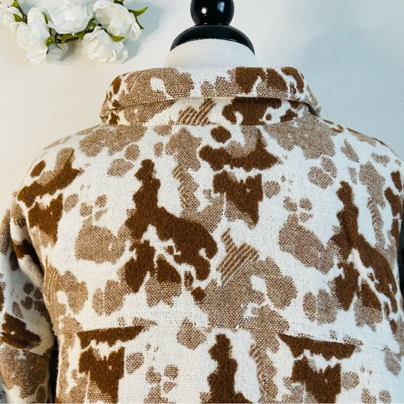 Sonoma Animal Print Collared Wool Jacket - Picture 7 of 10